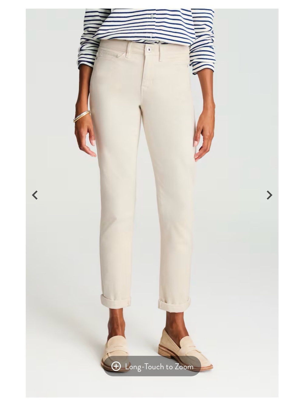 J.Jill Women's High-Rise Straight-Leg Jeans. Natural Wash Beige Cream Size 14 R